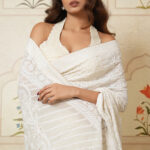 Handcrafted Pure Georgette Chikankari Saree