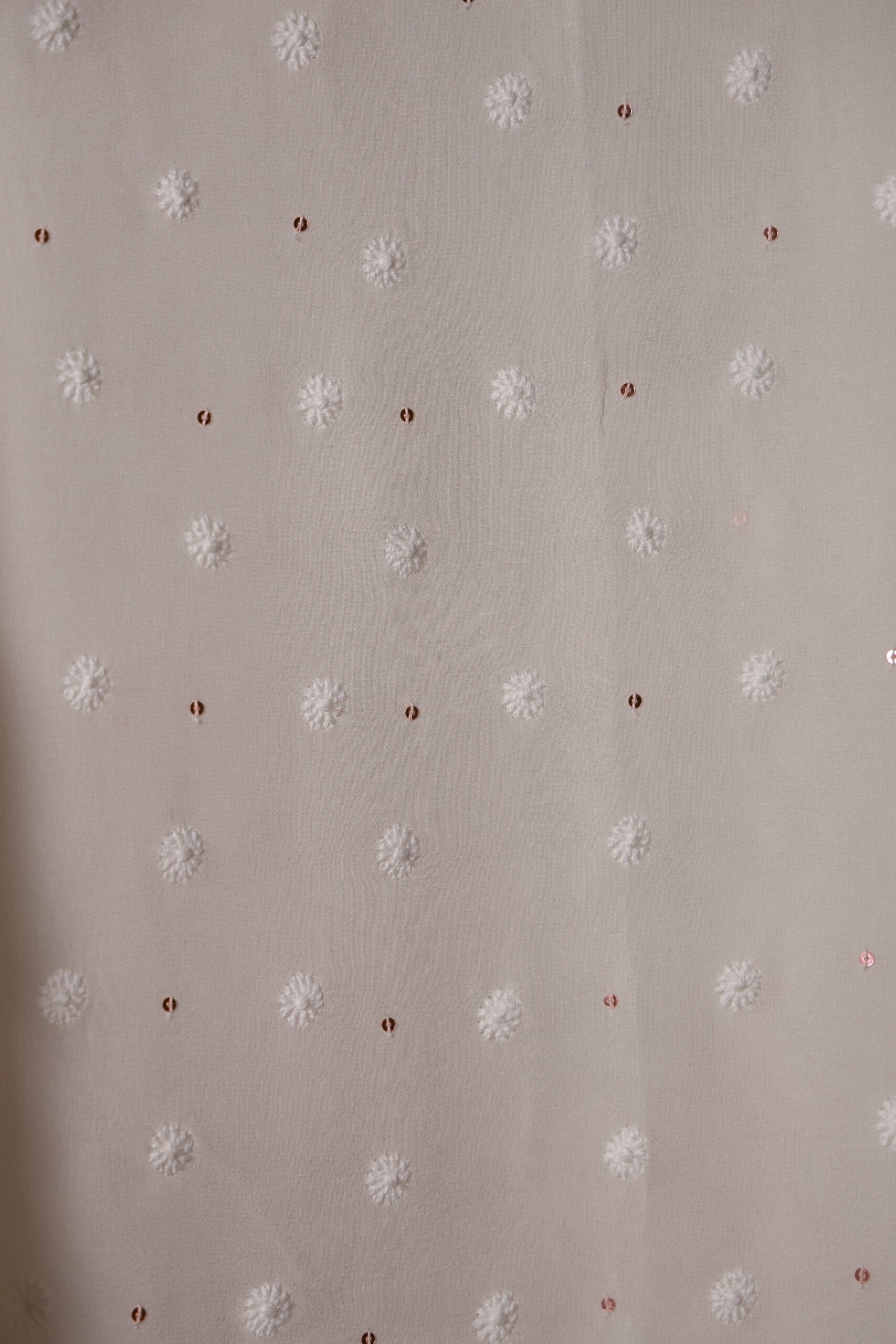A Luminous Page | Lakhnavi Hand Embroidered Ivory Chikankari Kurta Set - Image 7