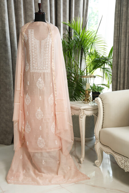 Pink Chikankari Kurta Set