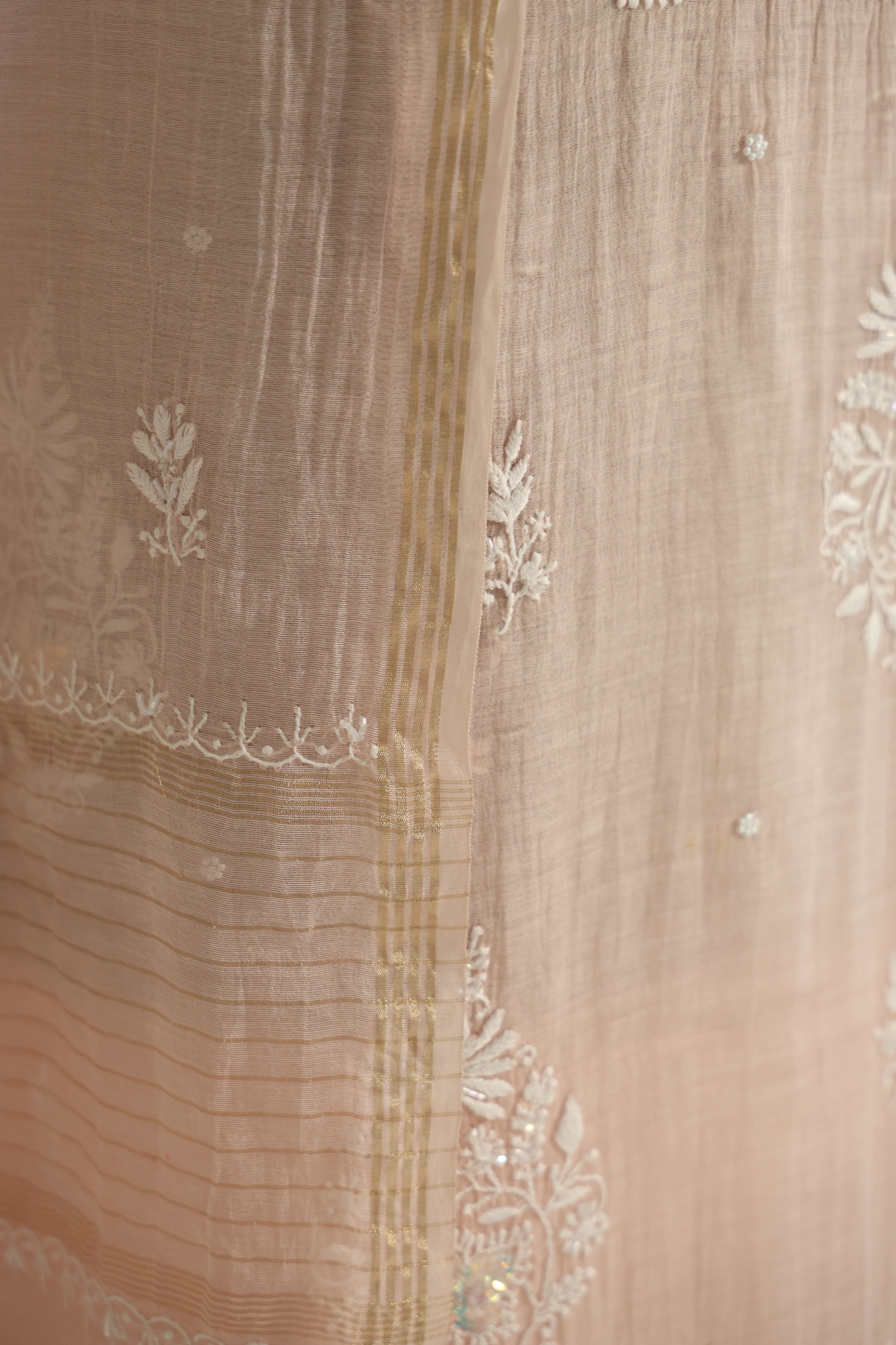 Pink Chikankari Kurta Dupatta Set Online