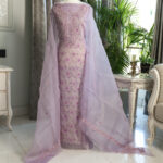 Lavender Chikankari Kurta - Full