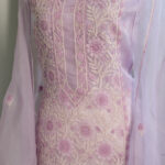 Lavender Chikankari Kurta - Mid