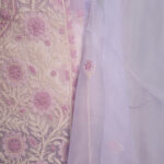 Lavender Chikankari Kurta - Dupatta