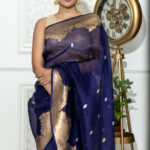 Blue Banarasi Saree