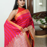 Pink Banarasi Saree