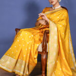 Yellow Banarasi Saree