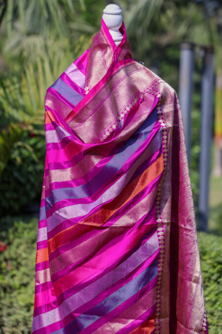 Gulnar Rangkat - Multicolour Rangkat katan Silk Dupatta