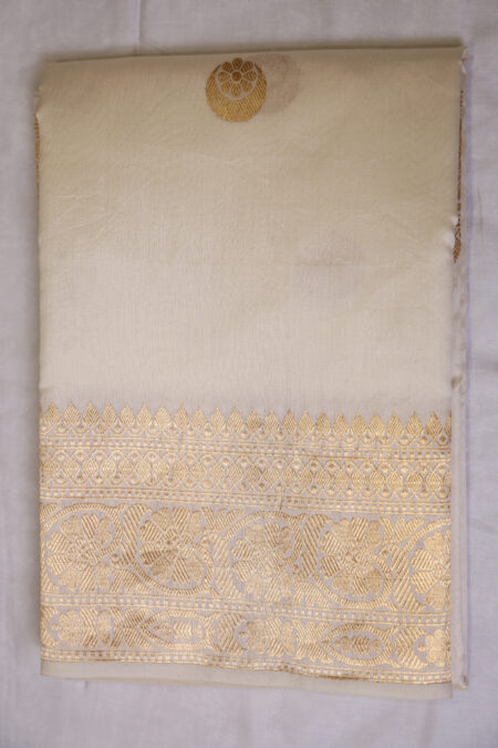 The Chand Edit - Ivory  Chand Boota Katan Silk Saree
