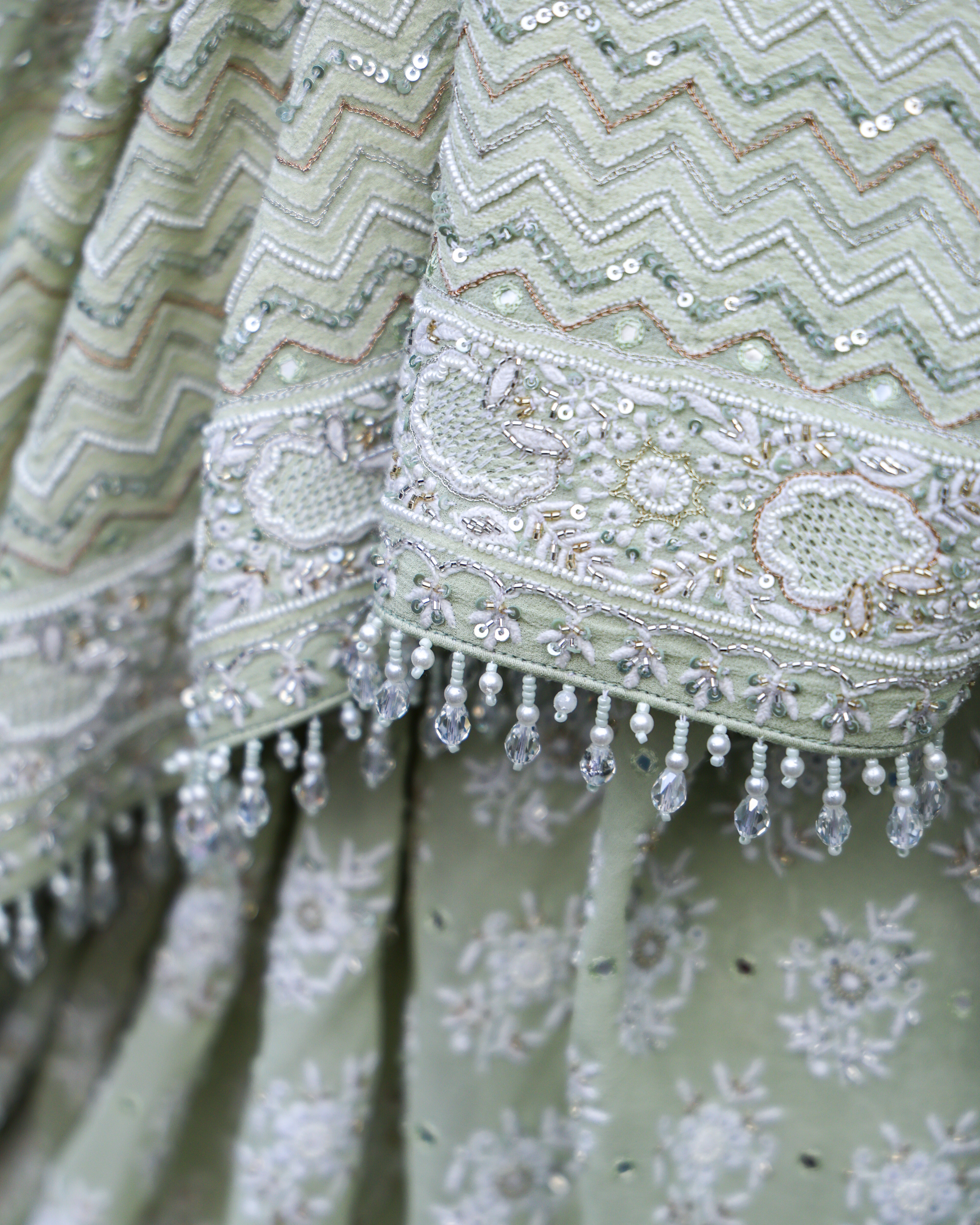 Mint Royale Edit Pure Georgette Chikankari Saree - Image 2