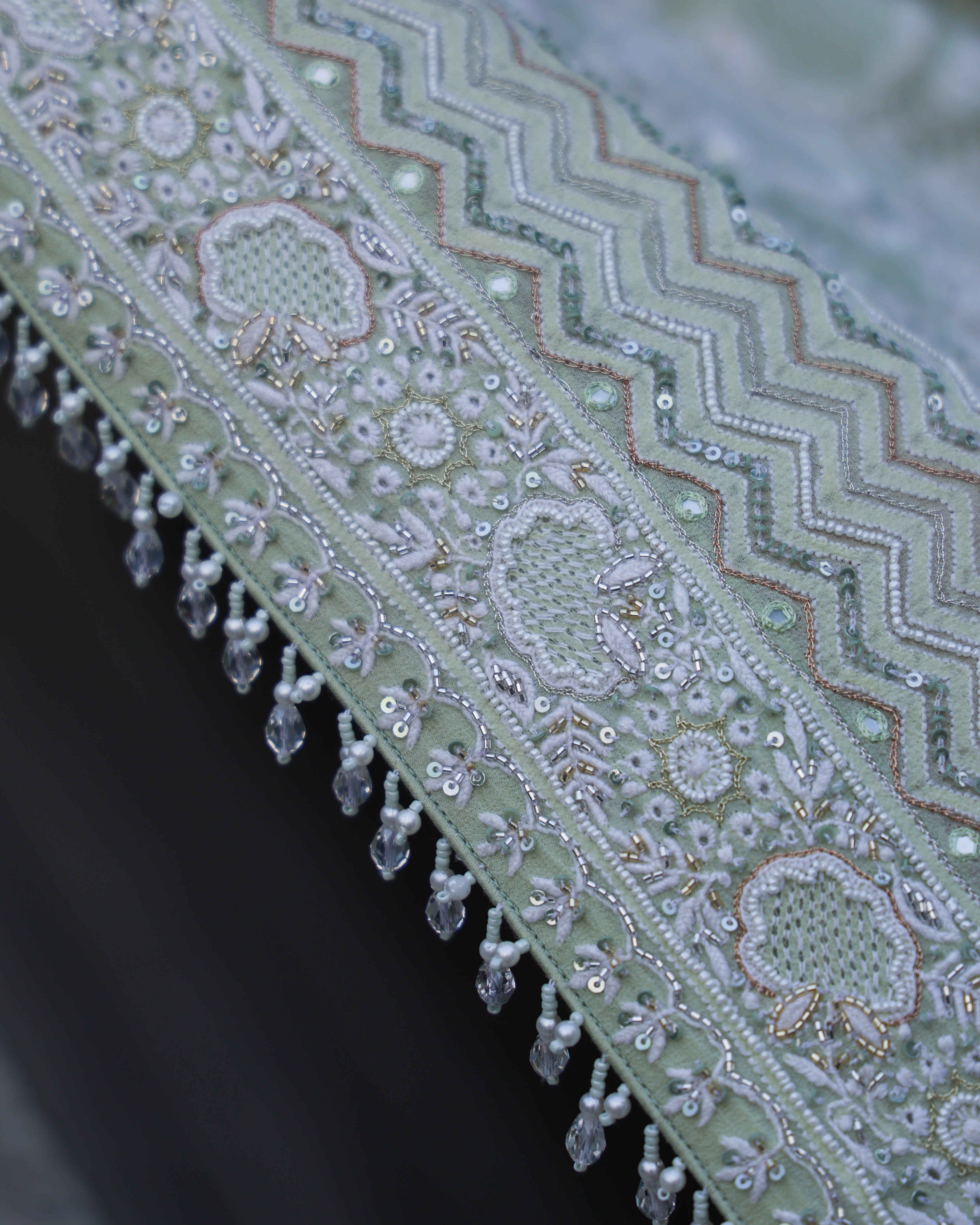 Mint Royale Edit Pure Georgette Chikankari Saree - Image 4